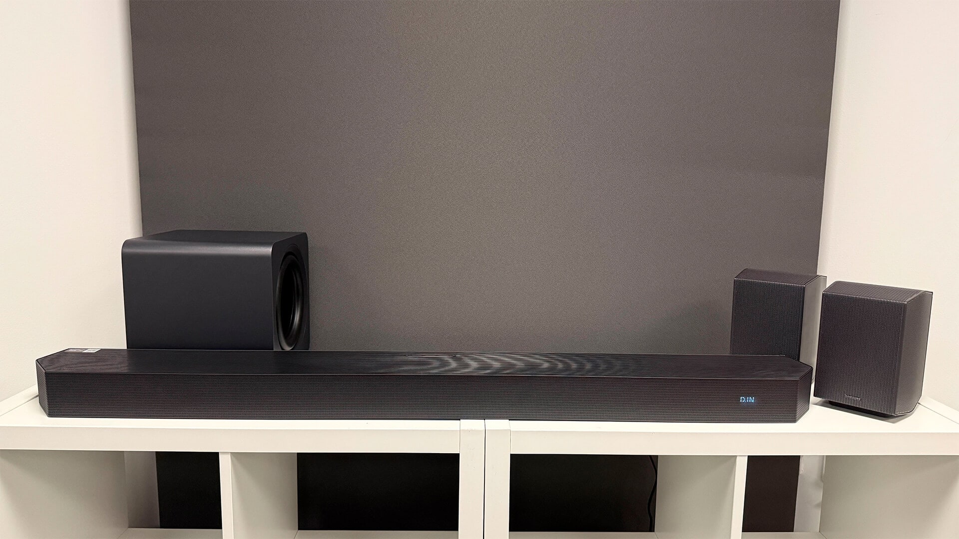 Samsung HW-Q990H soundbar showcasing its sleek design.