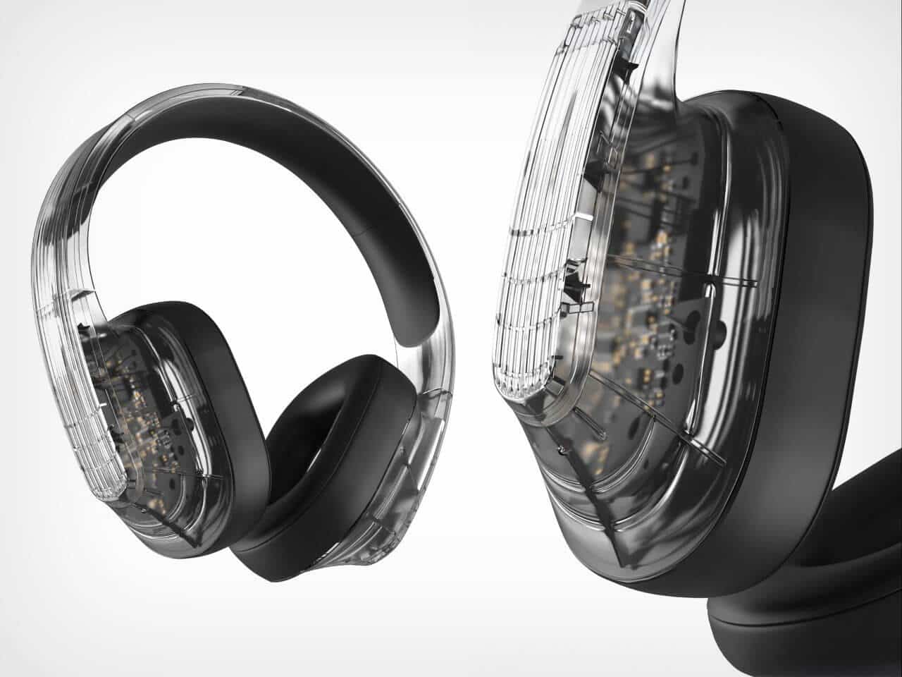 Spectrum Headphones Transparent Design