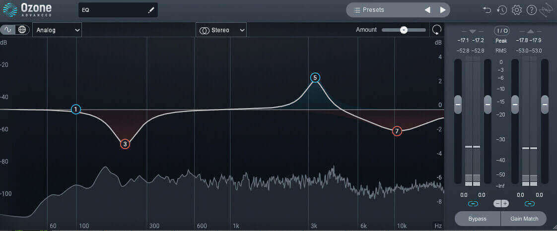 EQ module is helping the vocal stand out a bit more and tame sibilance