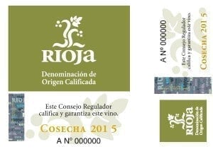Rioja generic wine label