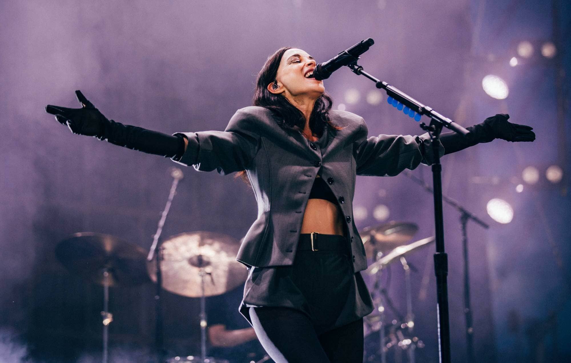St. Vincent live at Glastonbury 2025, photo by Derek Bremner