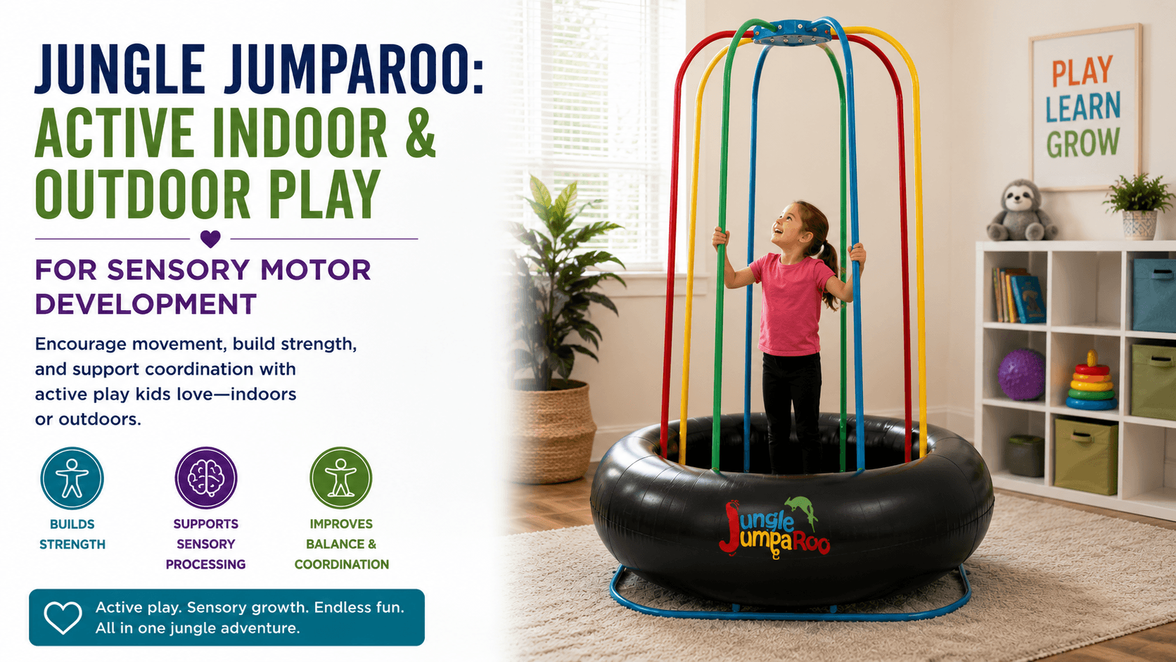 Jungle Jumparoo: Active Indoor and Outdoor Play for Sensory Motor Development