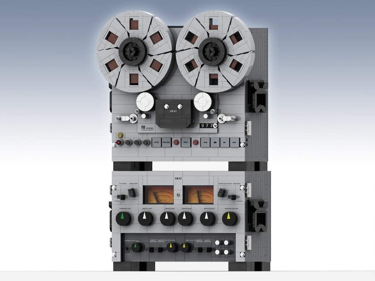 LEGO AKAI Tape Deck Brings 2,680 Pieces of Analog Nostalgia