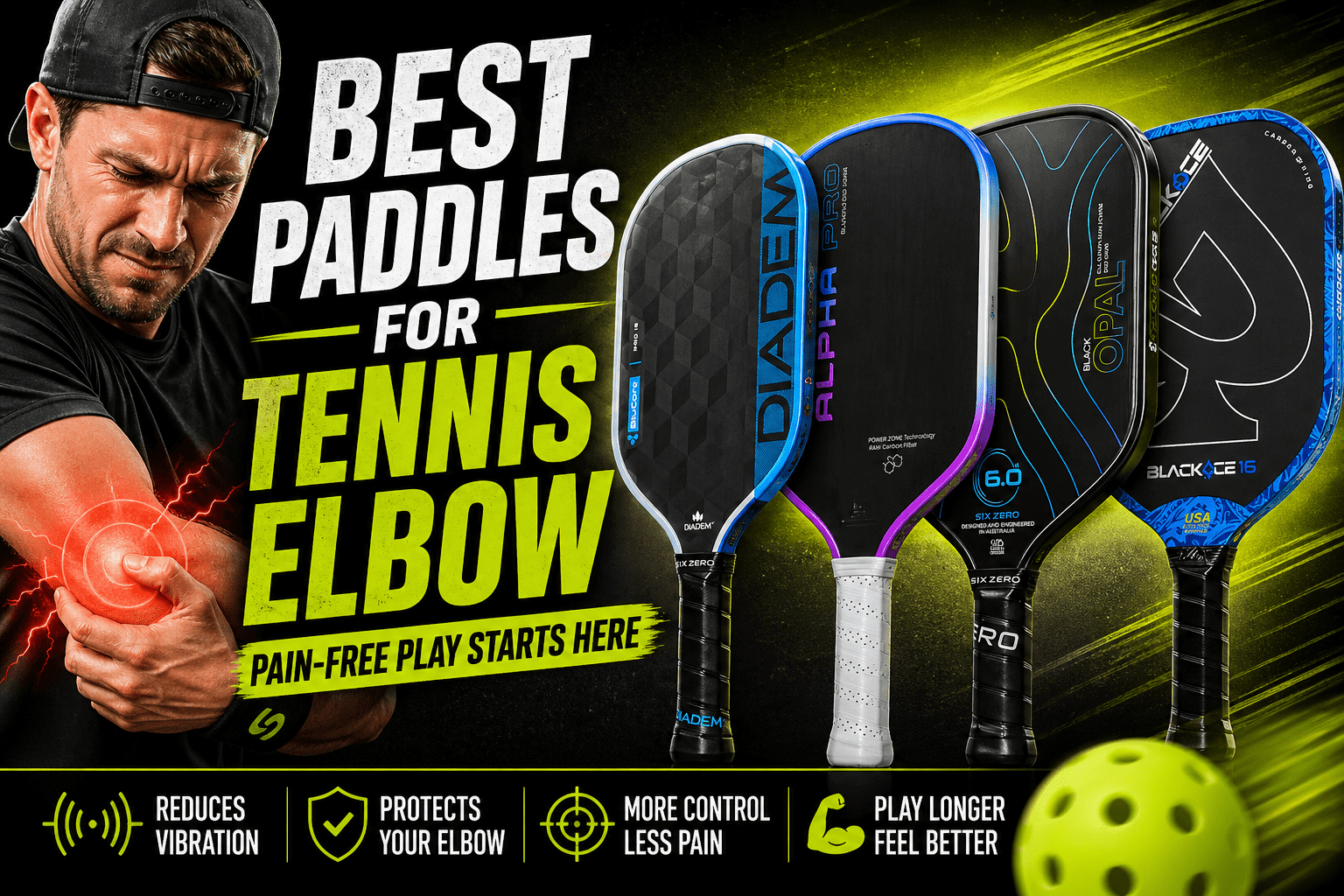 Top 5 Vibration-Dampening Pickleball Paddles for Tennis Elbow: Your Ultimate Guide to Arm-Friendly Pickleball Gear