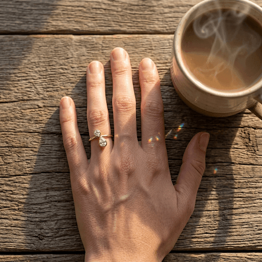 Adina Eden's 14K gold ring collection