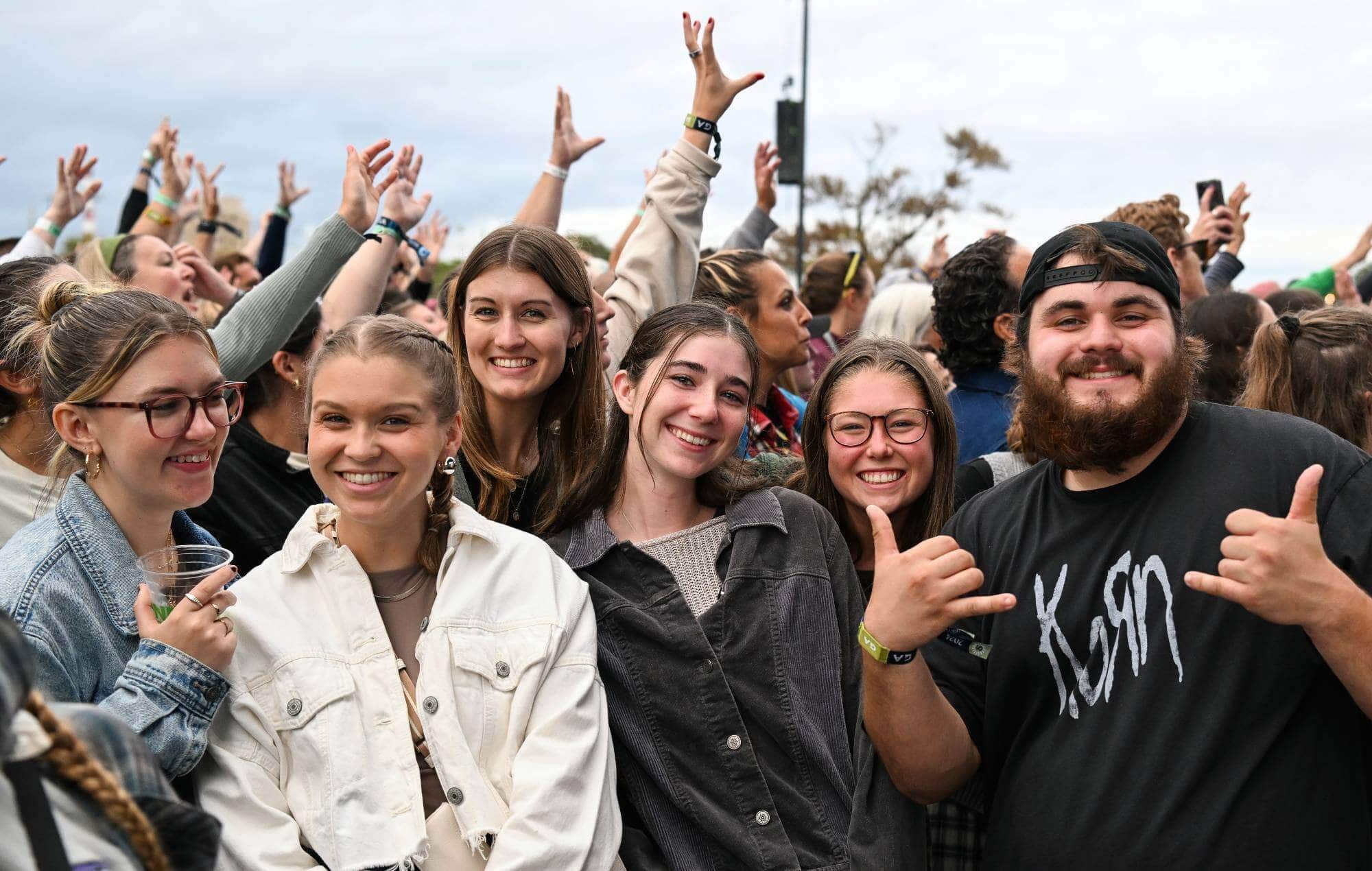 Festival fans enjoying a previous Soundside Festival event