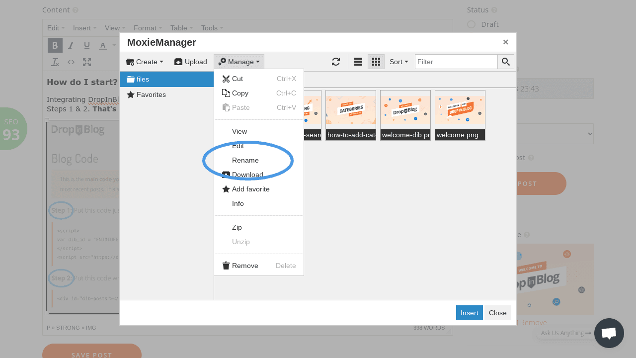 image filenames for seo: rename image files