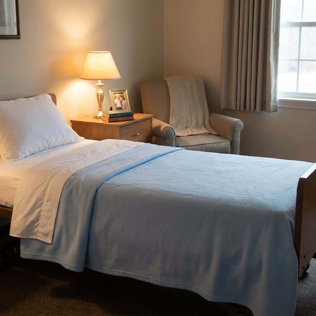 Who Sells Thermal Cotton Fleece Bulk Blankets for a Nursing Home?