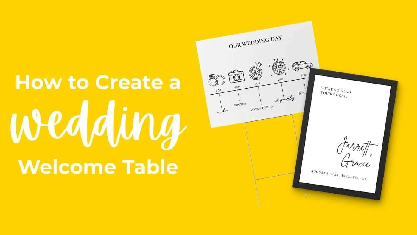 How to Create a Wedding Welcome Table