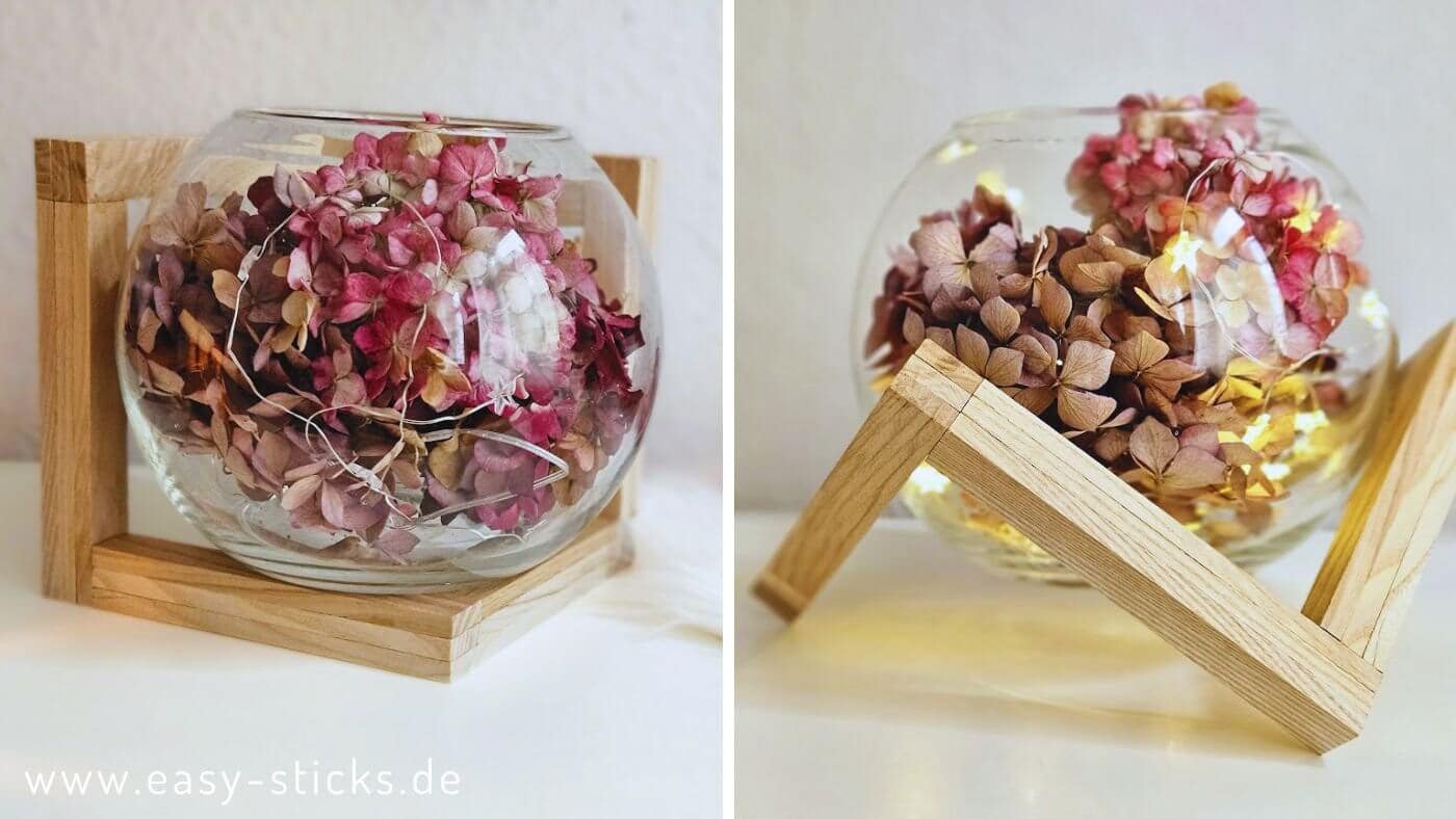 Ein Projekt - 2 Looks: der Deko Ständer aus Easy-Sticks