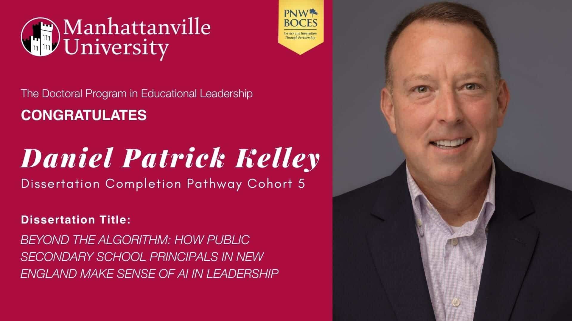 Congratulations to Daniel Patrick Kelley who on Friday, April 10, 2026, successfully defended his dissertation.