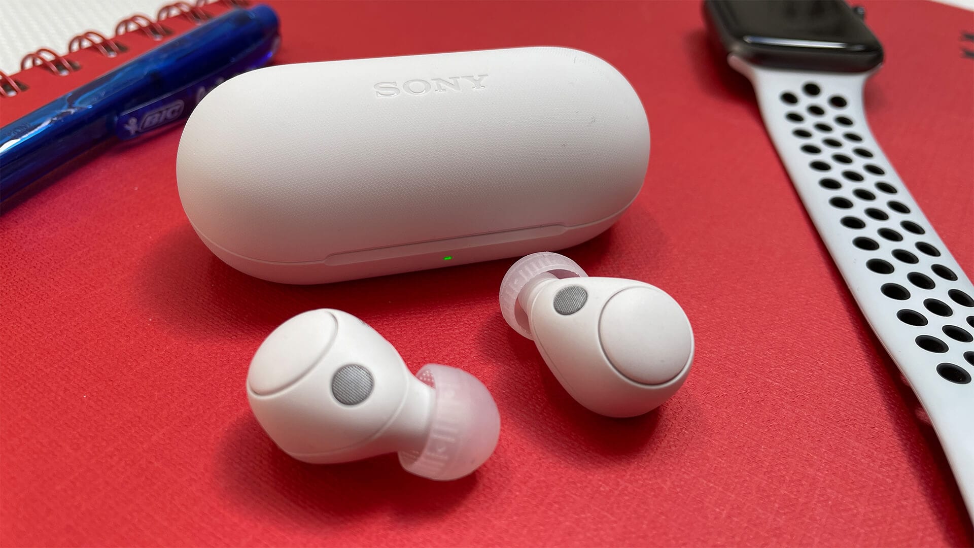 Sony WF-C700N earbuds with packaging