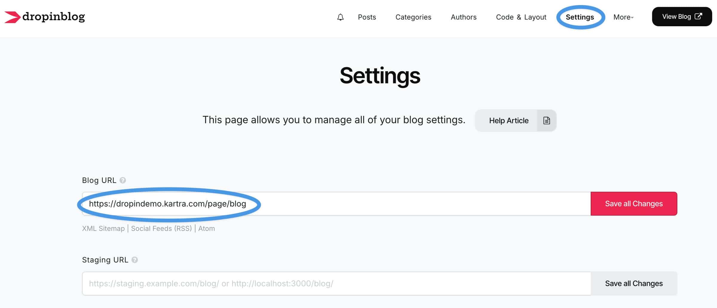 Kartra blog install step