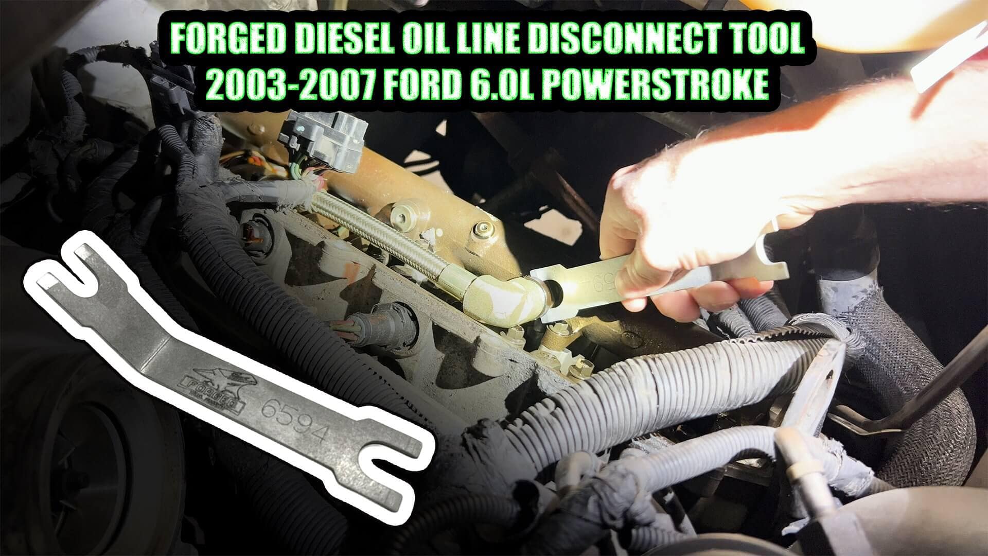 Forged Diesel Fuel Line Disconnect Tool