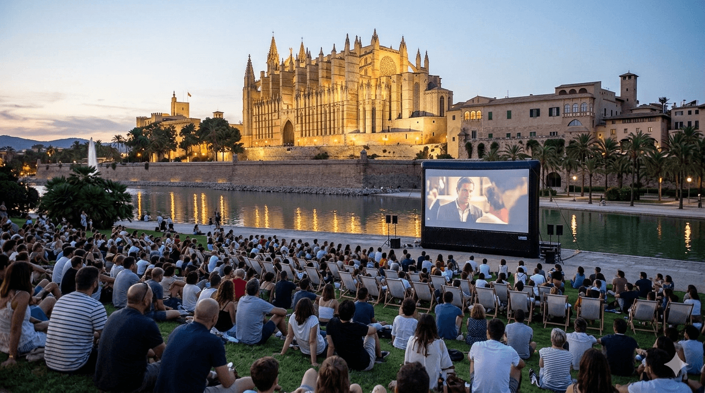 Kino unter dem Sternenhimmel auf Mallorca: Open-Air-Filmnaechte im Sommer 2026