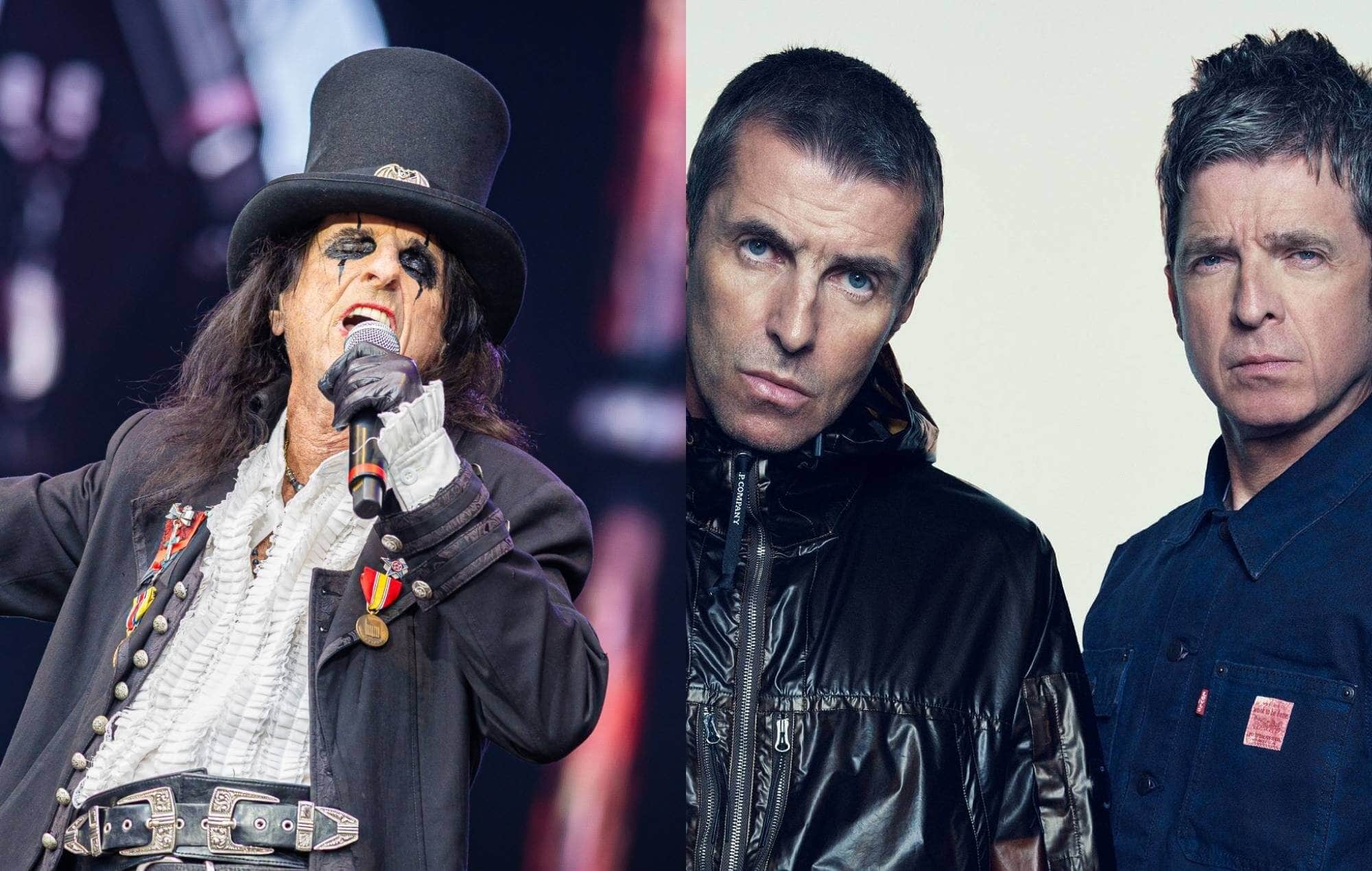 Alice Cooper and Oasis' Liam and Noel Gallagher