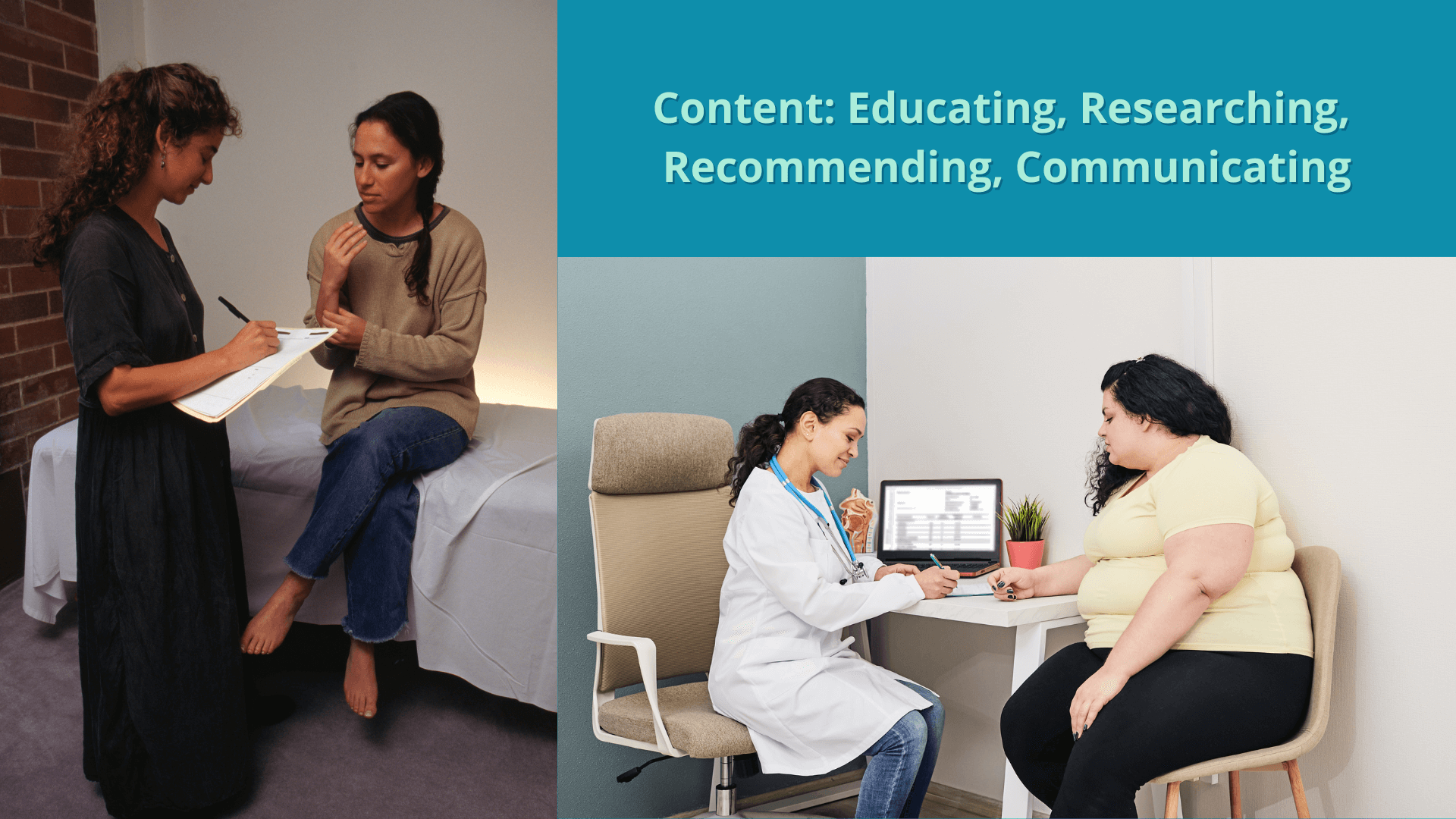 Content creation for healthcare practitioners starts in the treatment room