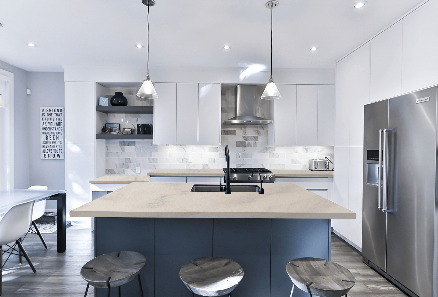 Ruschita Champagne Marble; Create a Statement Wall Today