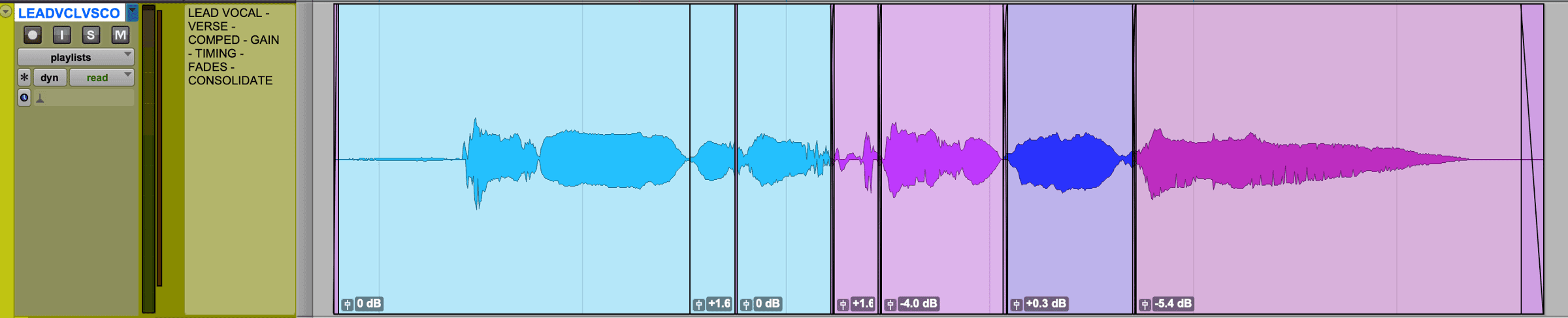 Vocals before consolidating