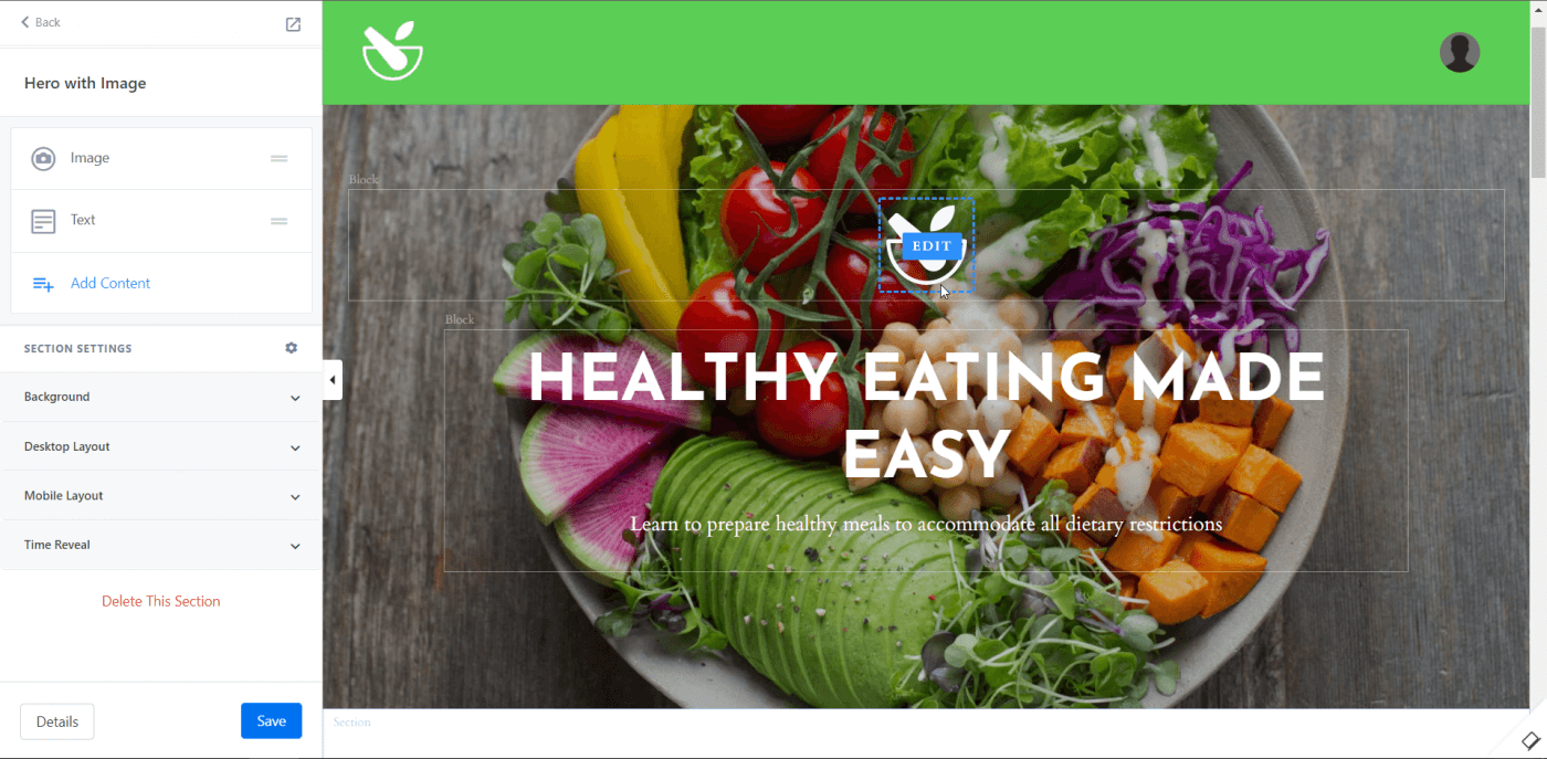 Kajabi landing page customization