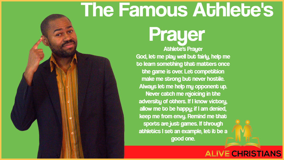 the famous prayer for athletes