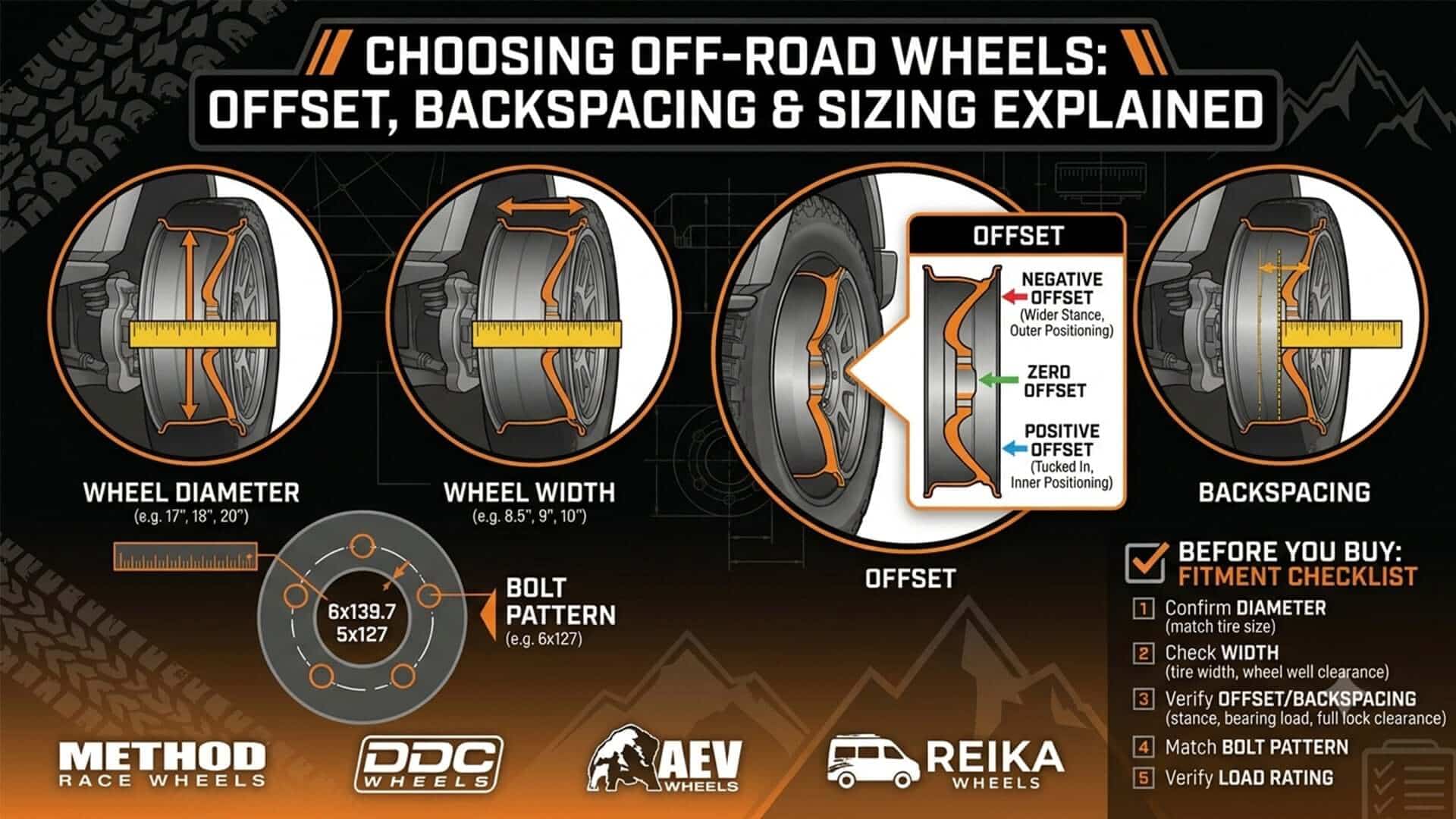 How to Choose Wheels for Off-Road: Offset, Backspacing & Sizing Explained
