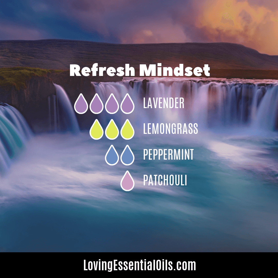 Refresh Mindset lemongrass and lavender diffuser blend by Loving Essential Oils