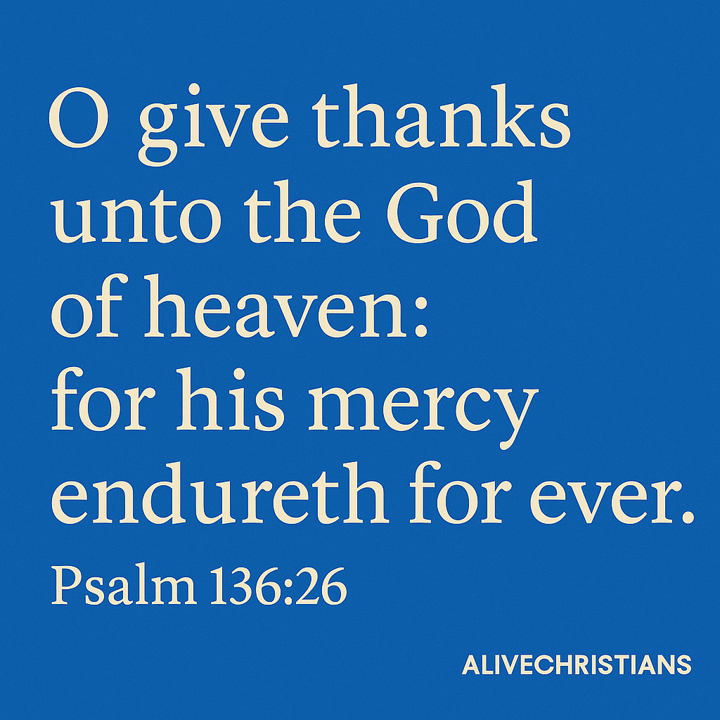 give thanks to God