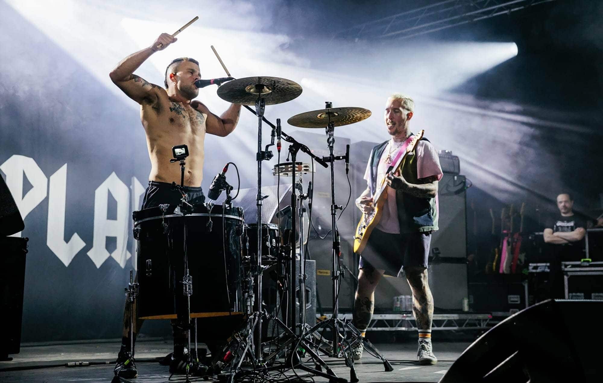 Soft Play live at Reading in 2023