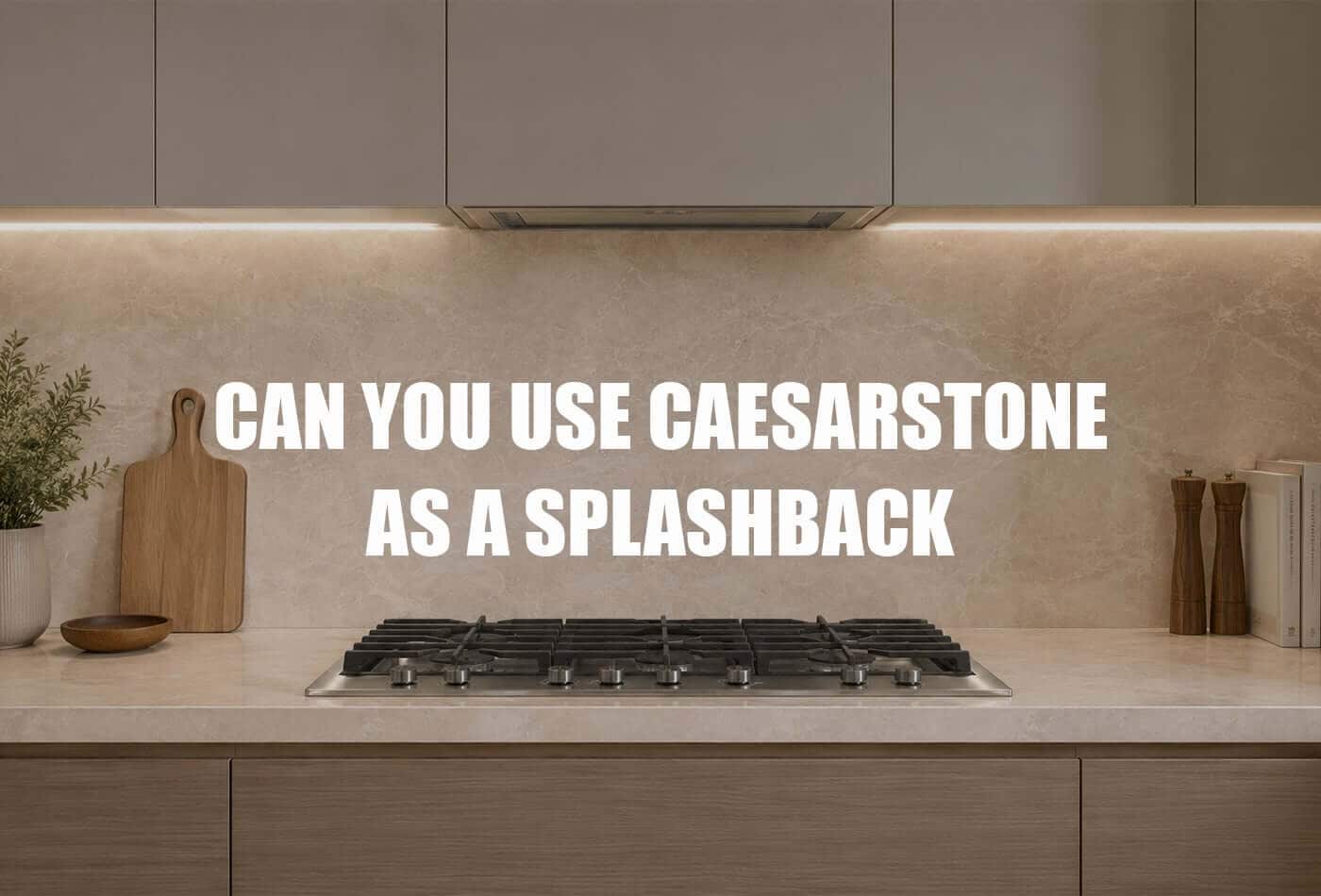 can you use caesarstone as a splashback