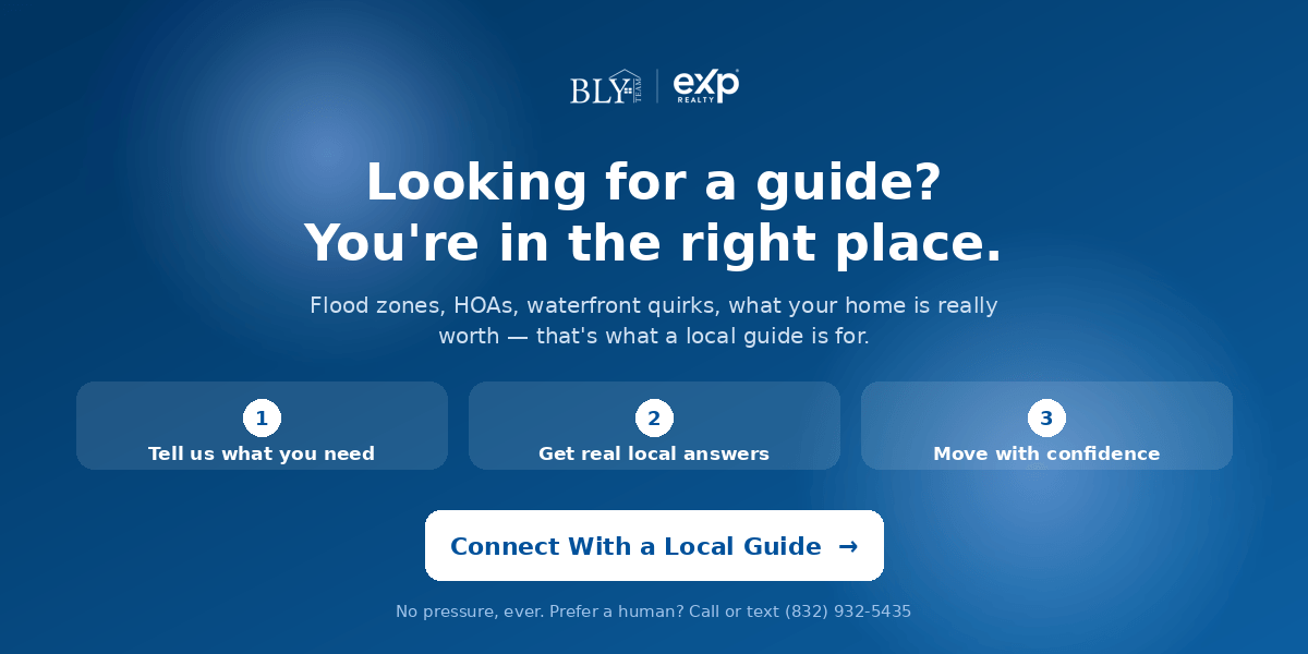 Looking for a guide? Connect with The Bly Team — League City & Bay Area Houston real estate