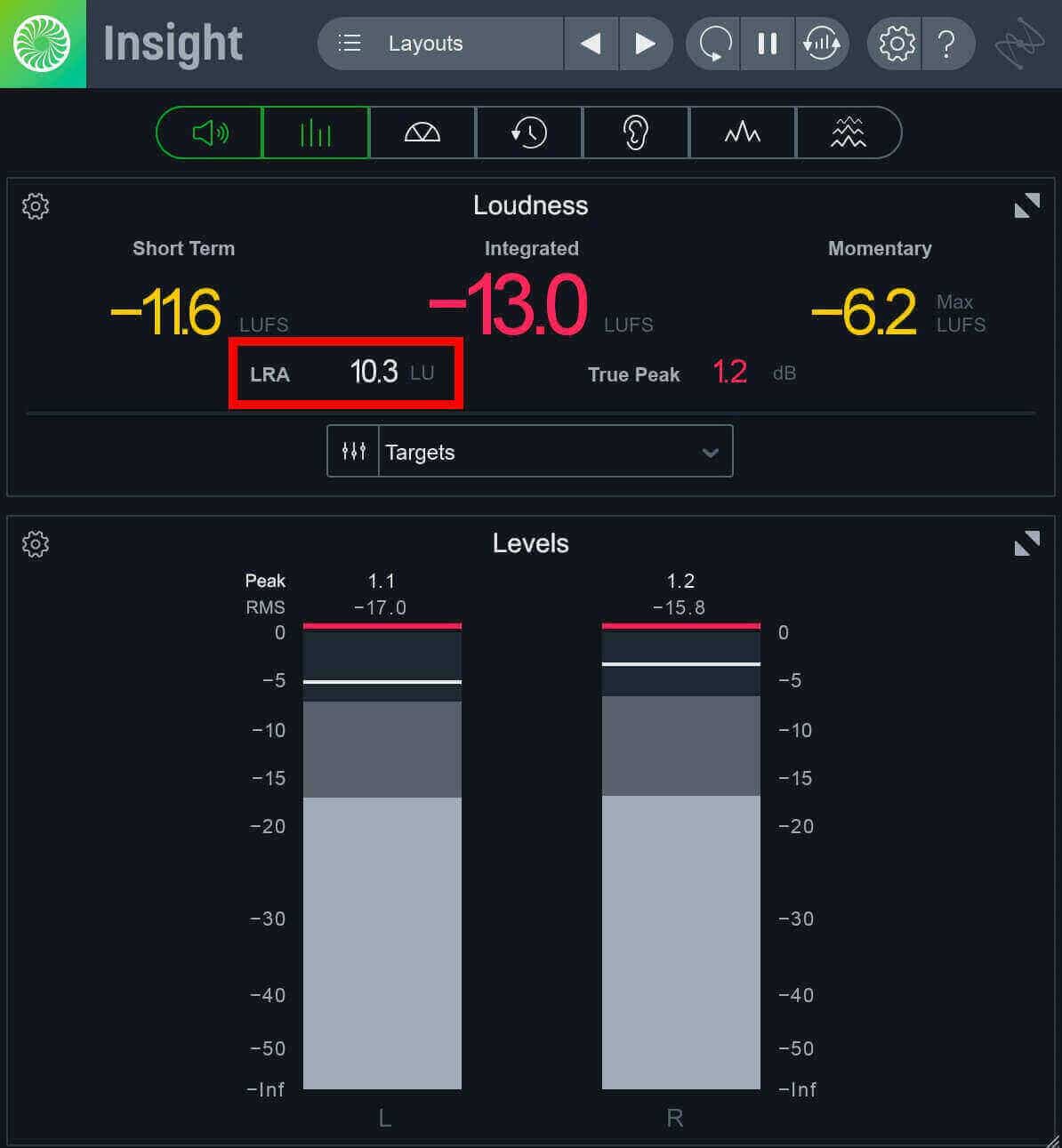 Insight Pro’s LRA readout