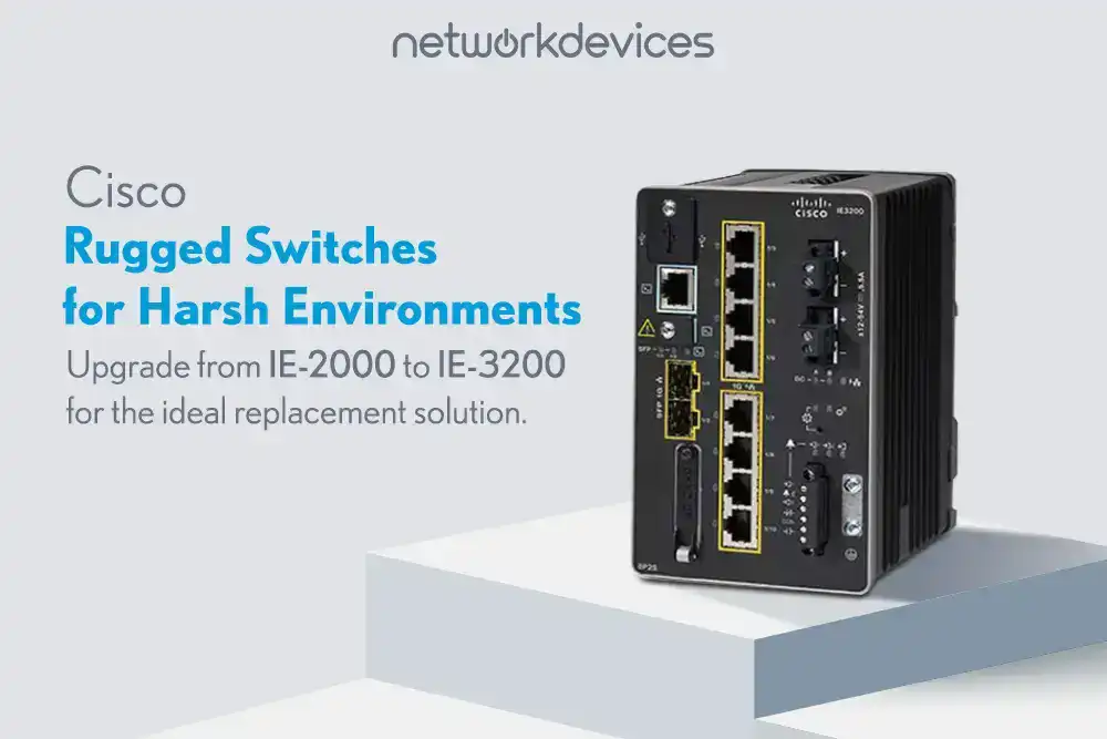 Cisco rugged switches for harsh environments featuring the Catalyst IE-3200, the ideal replacement for the IE-2000, designed for industrial-grade reliability and performance.