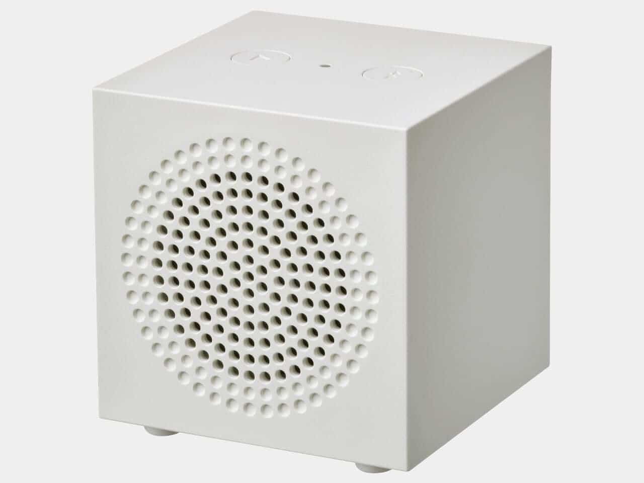 Back and top view of the speaker controls