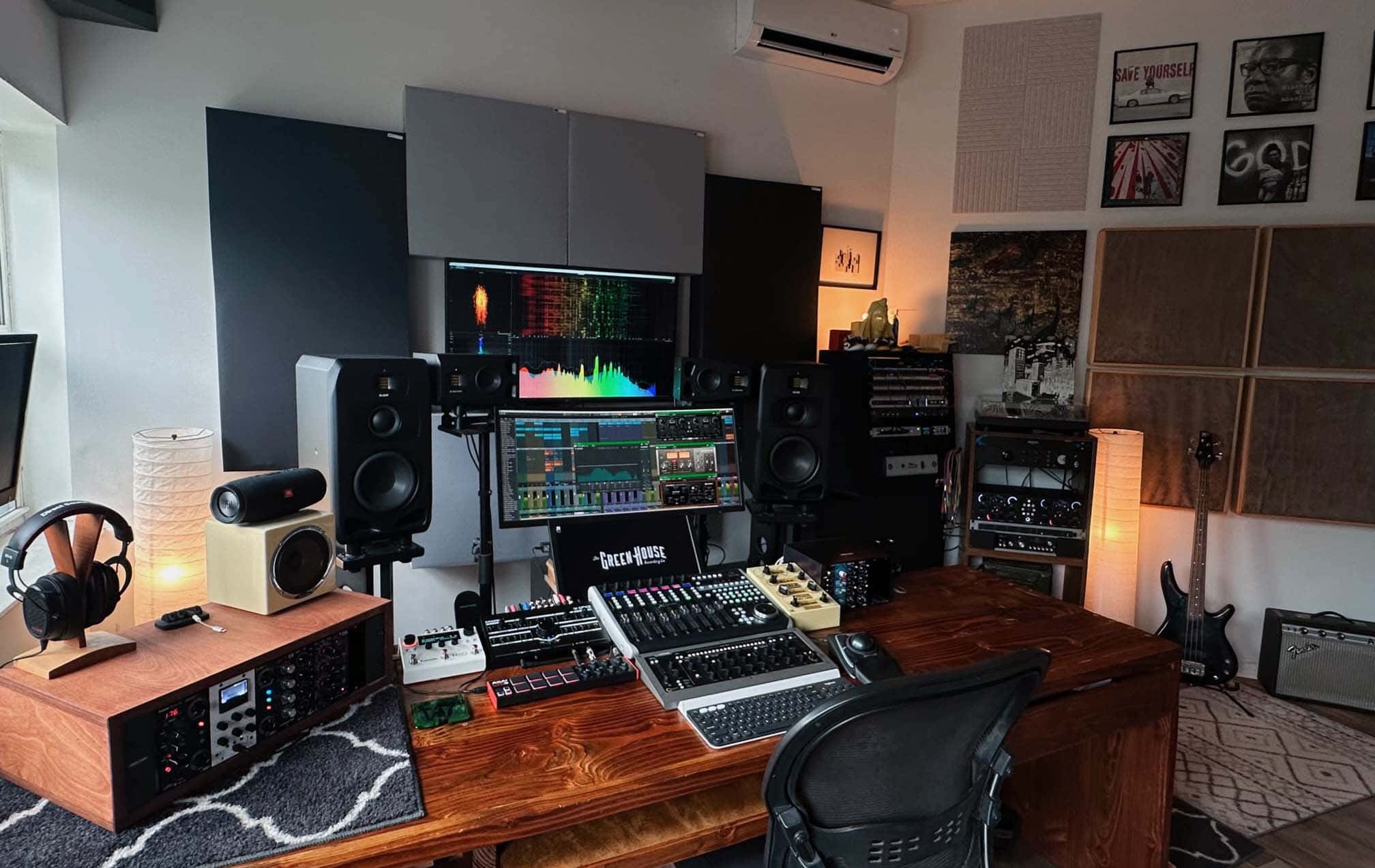 Paul “Willie Green” Womack's mastering studio