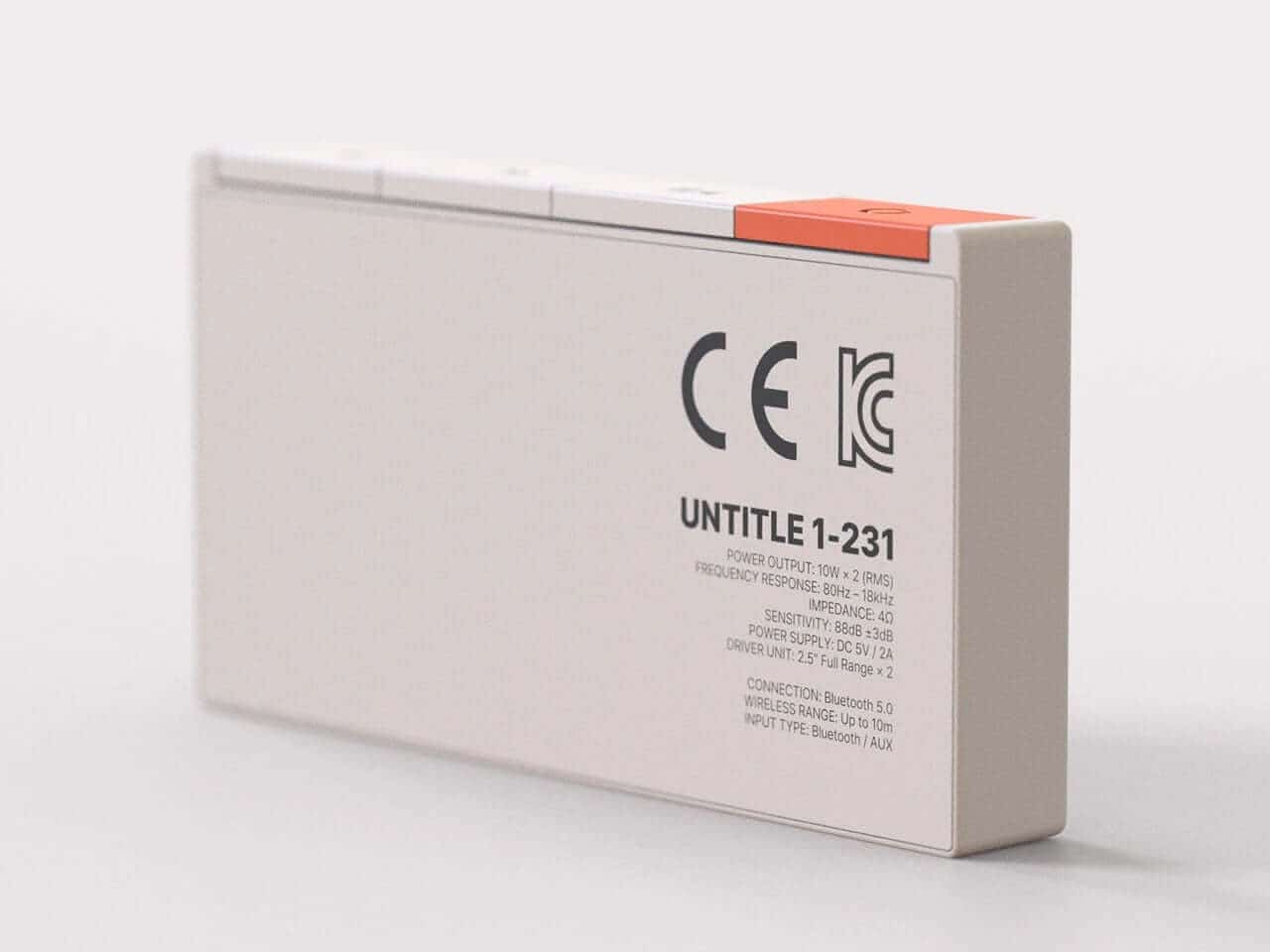 Compact size and clean design