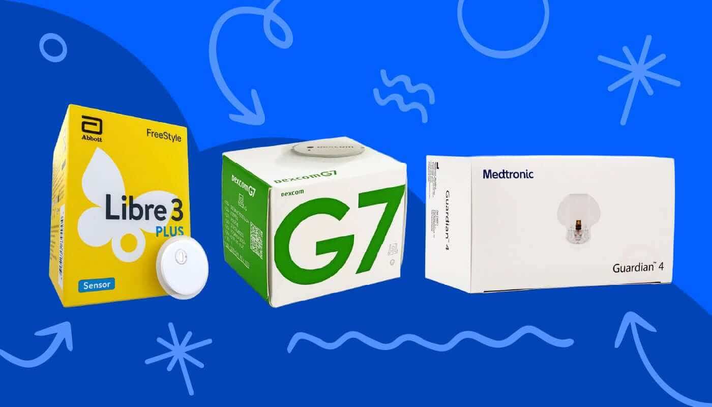 freestyle libre vs dexcom vs medtronic cgm boxes