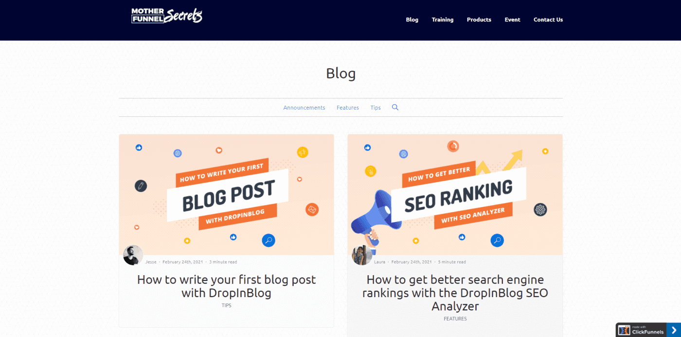How to create a blog on ClickFunnels