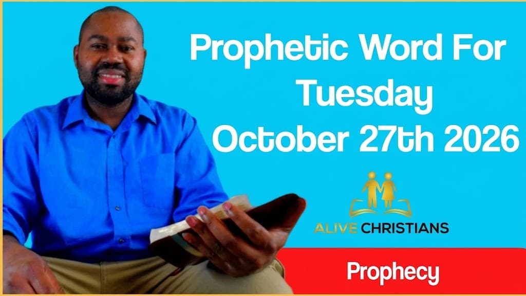 Prophetic Word For Tuesday October 27th 2026 (With Bible Verses)