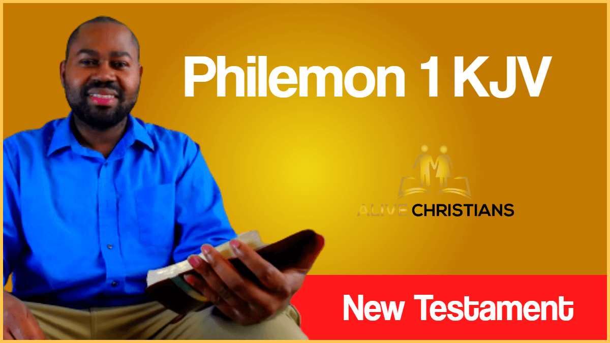 Philemon 1 KJV with Audio - Paul, a prisoner of Jesus Christ