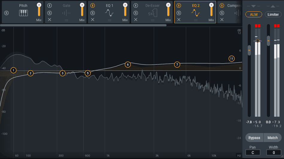 Nectar Pro Vocal Assistant EQ 2 results