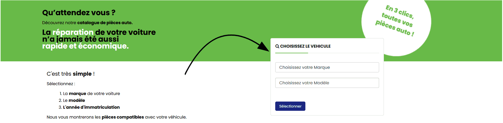Moteur recherce Pièce Auto Discount