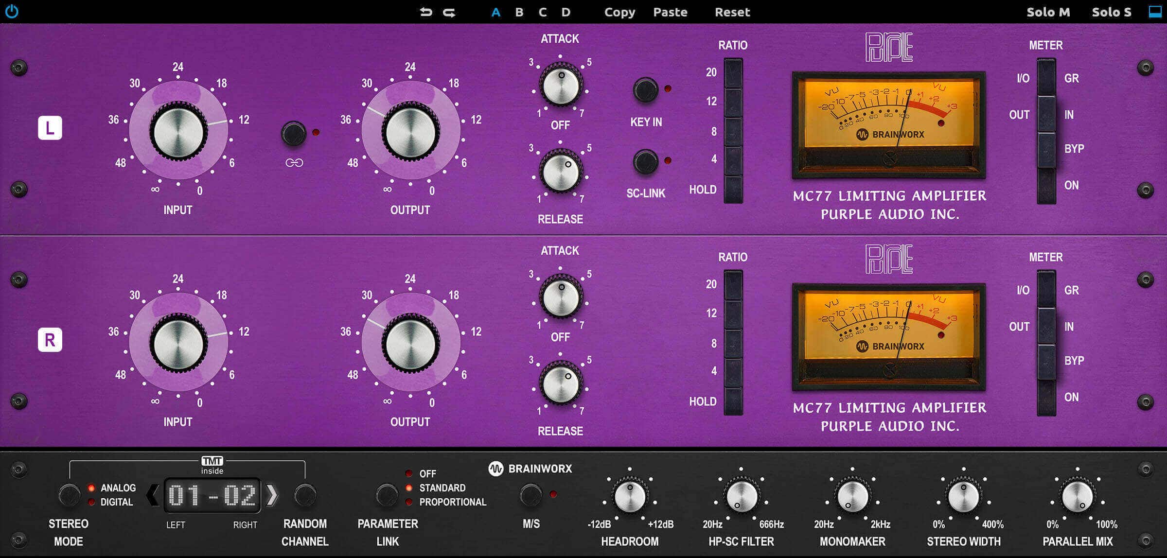 Purple Audio MC 77 compression plug-in