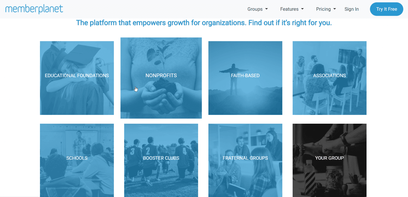 MemberPlanet clients organizations