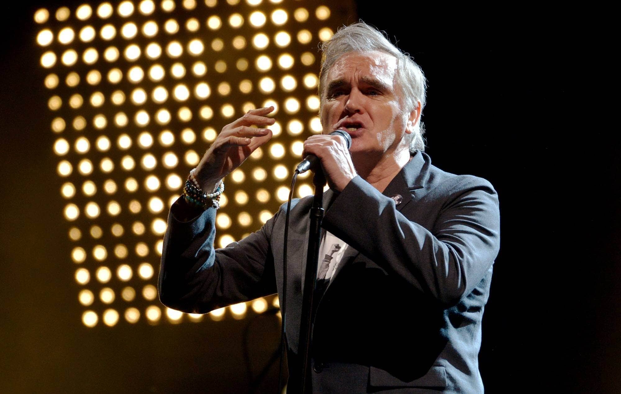 Morrissey performing live in 2020
