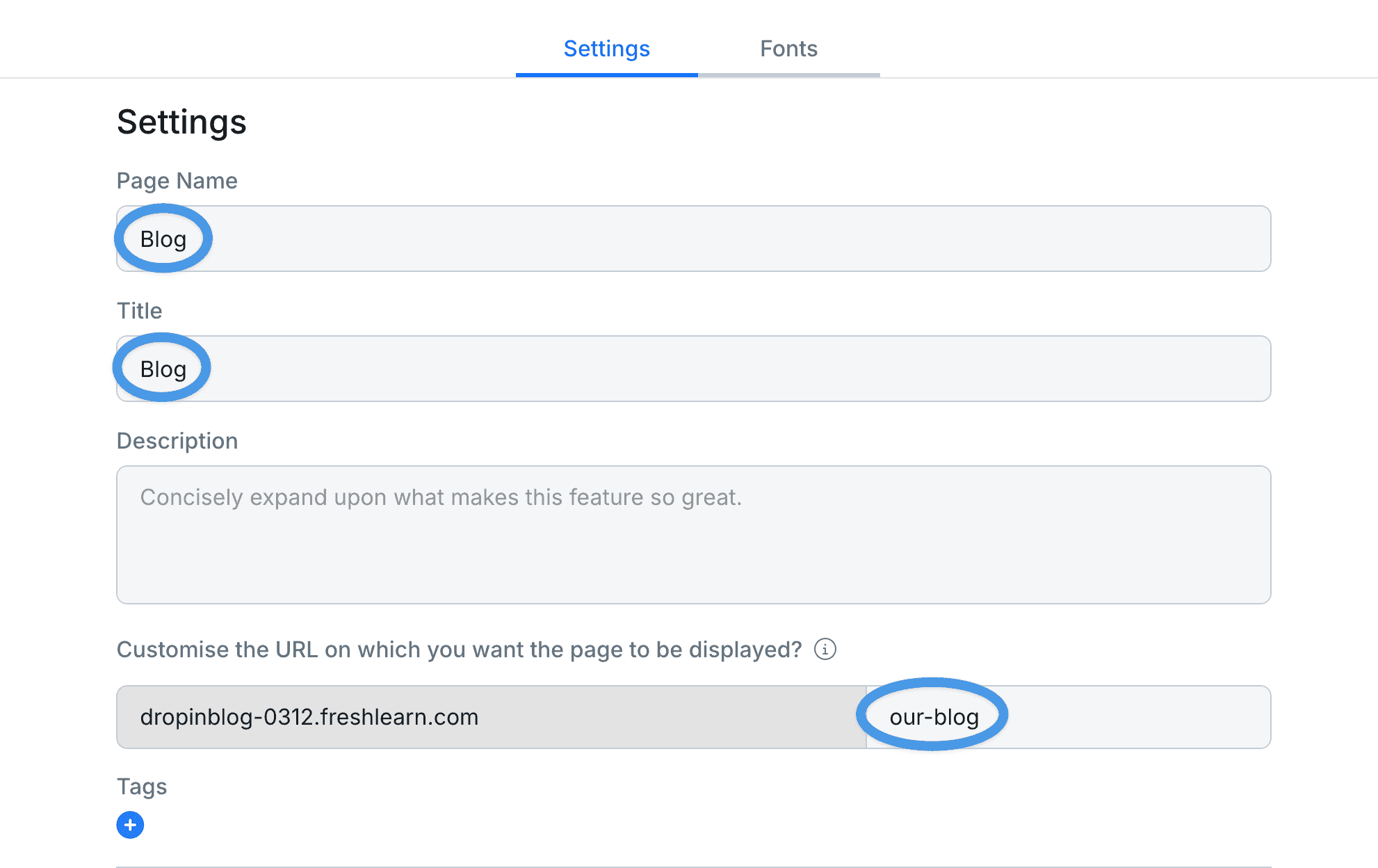 FreshLearn blog install step