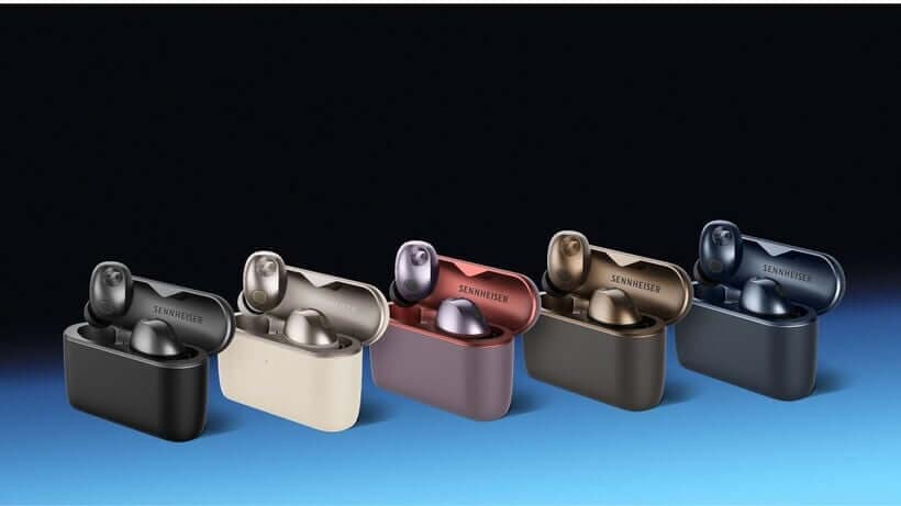 Sennheiser Momentum True Wireless 5 colourways - Cream, Graphite, Copper, Denim, Lavender