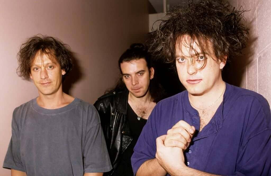 The Cure's Perry Bamonte, Simon Gallup and Robert Smith in 1992