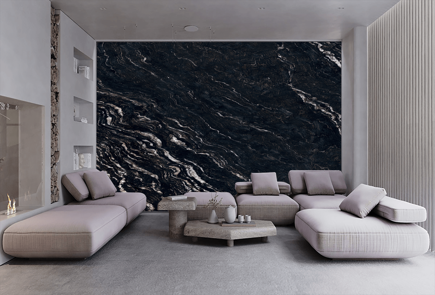 Titanium Black Porcelain; Fantasy Stone with High Popularity