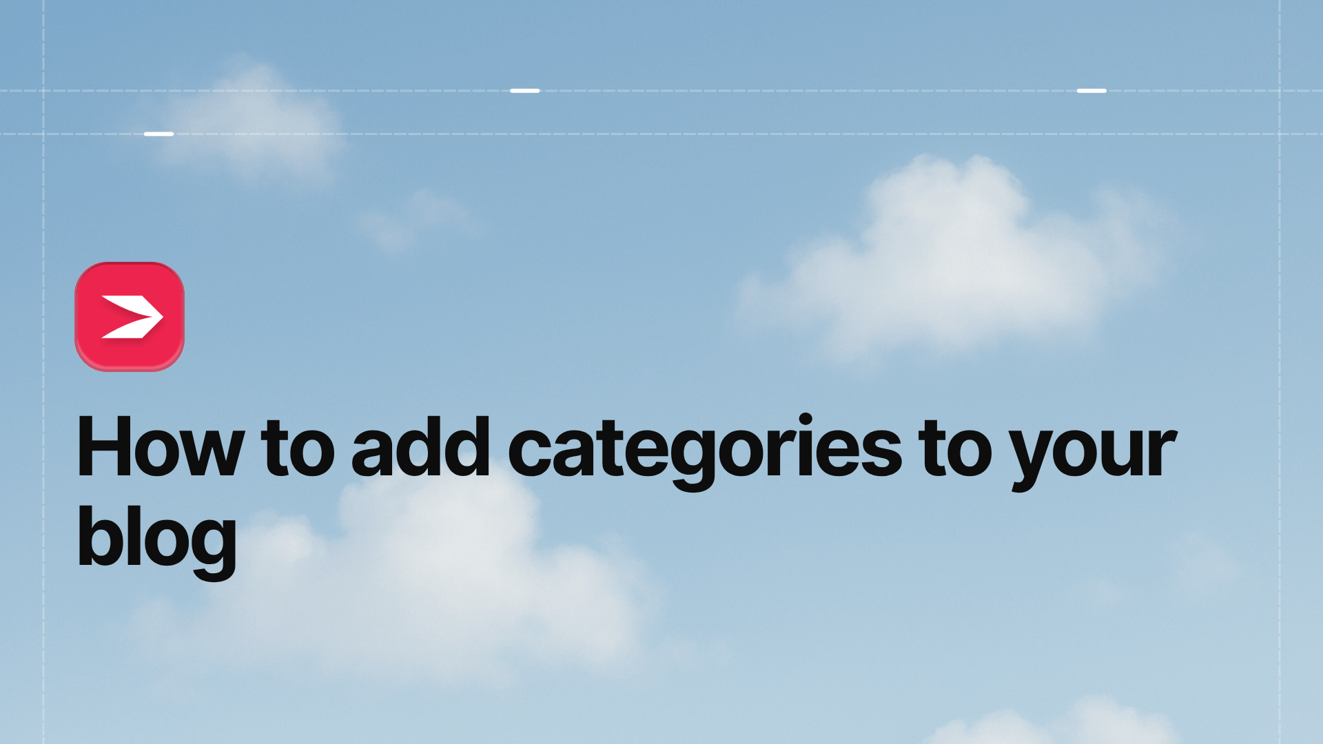 Add blog categories
